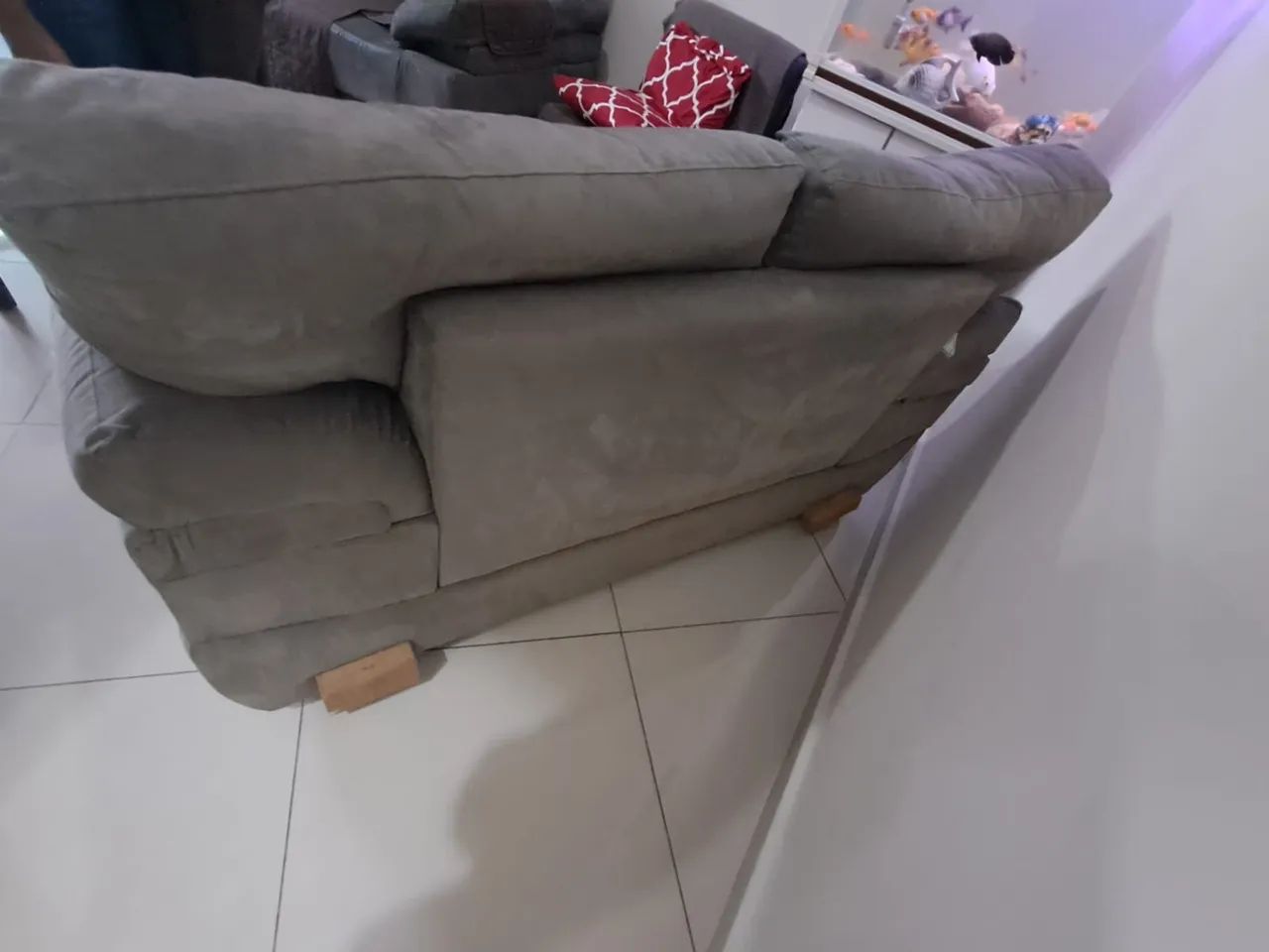 SOFA CINZA 2 LUGARES - Foto 3