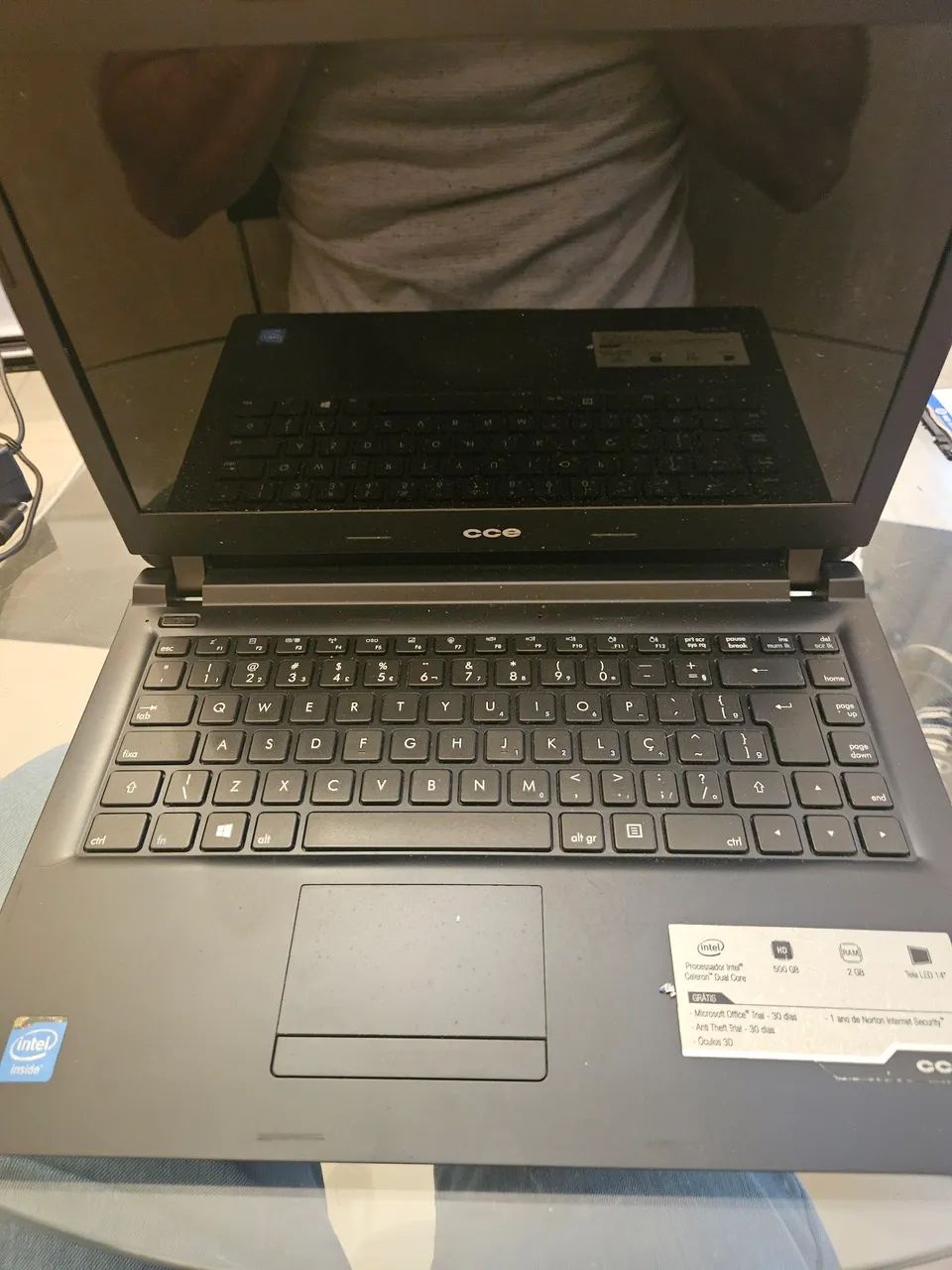 Vendo notbook  cce ultra thin U25 defeito - Foto 2