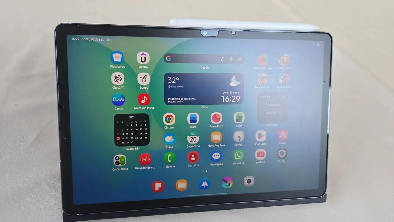 Galaxy Tab S10 FE com Capa, S-Pen, Teclado, Caixa e Nota Fiscal - Foto 2