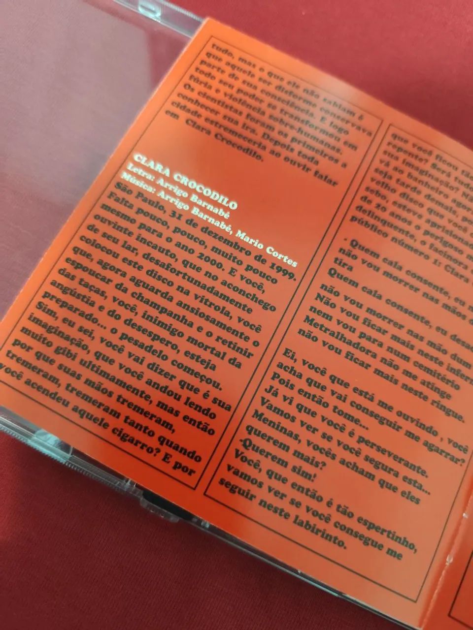 CD Arrigo Barnabé - Clara Crocodilo (Raro) - Foto 4