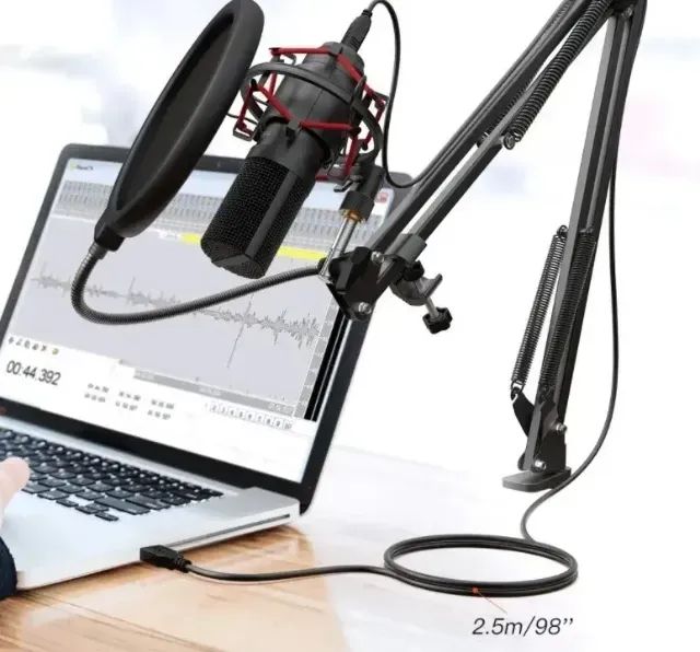 Kit Microfone Condensador Fifine T732 Usb, Braço Articulado - Foto 5
