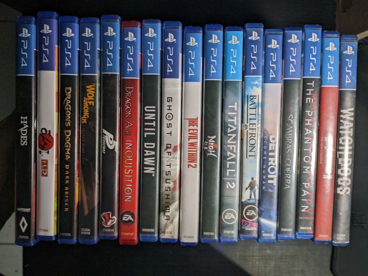 Jogos de PS4.