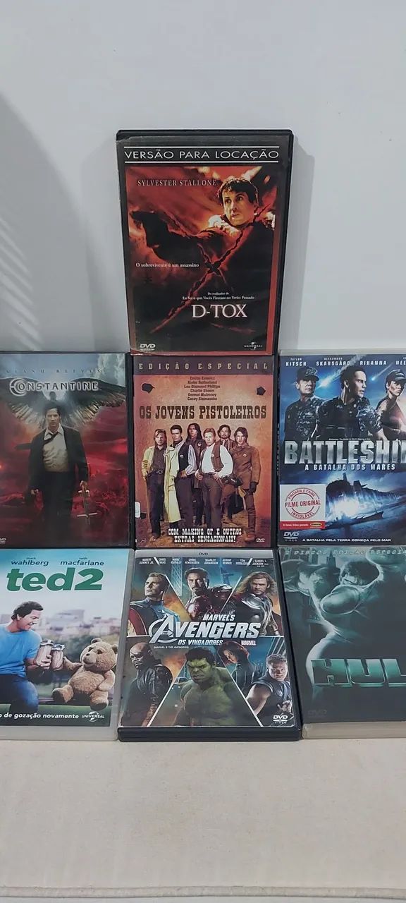 Kit 7 DVDs Originais - Filmes de Locadora - DESAPEGO