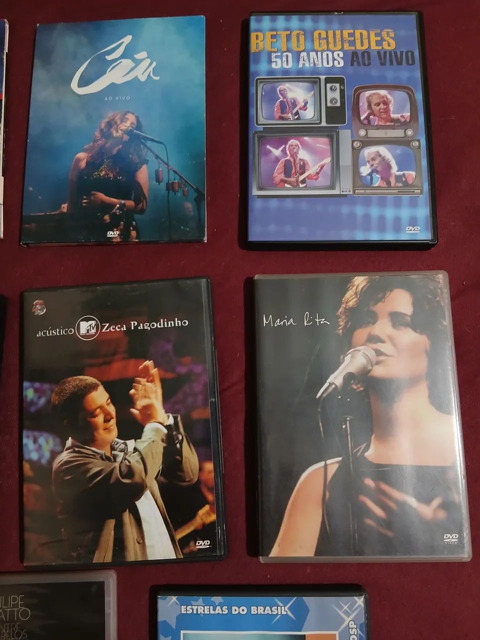 DVDs variados grades artista para colecionadores 8 peças em ótimo