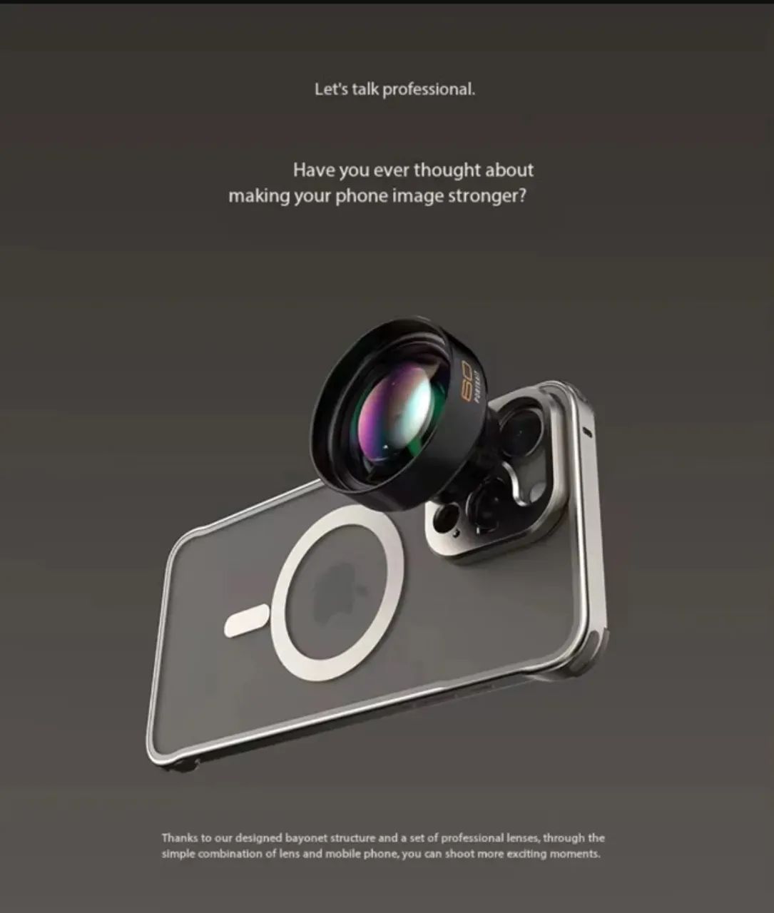 Case Fotorgear c/ Suporte Filtros 67mm para iPhone 16 Pro - Foto 5