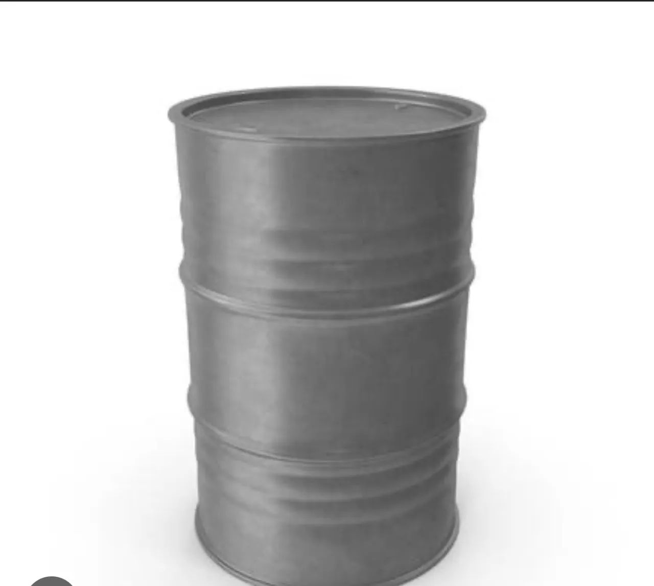 Barril de metal Cinza