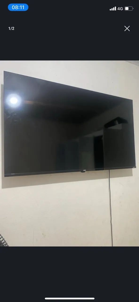 Vendo tv de 50 polegadas marca Roku pouco tempo de uso  - Foto 2