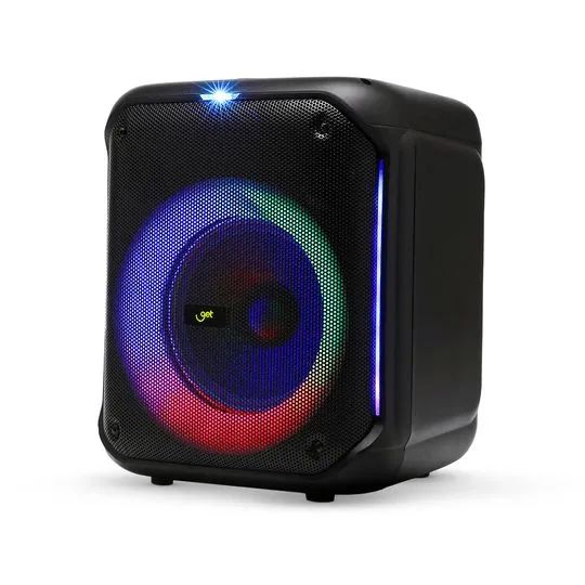 Caixa de Som Bluetooth TWS GET Cube 2 com 2 Microfones e LED - Foto 3