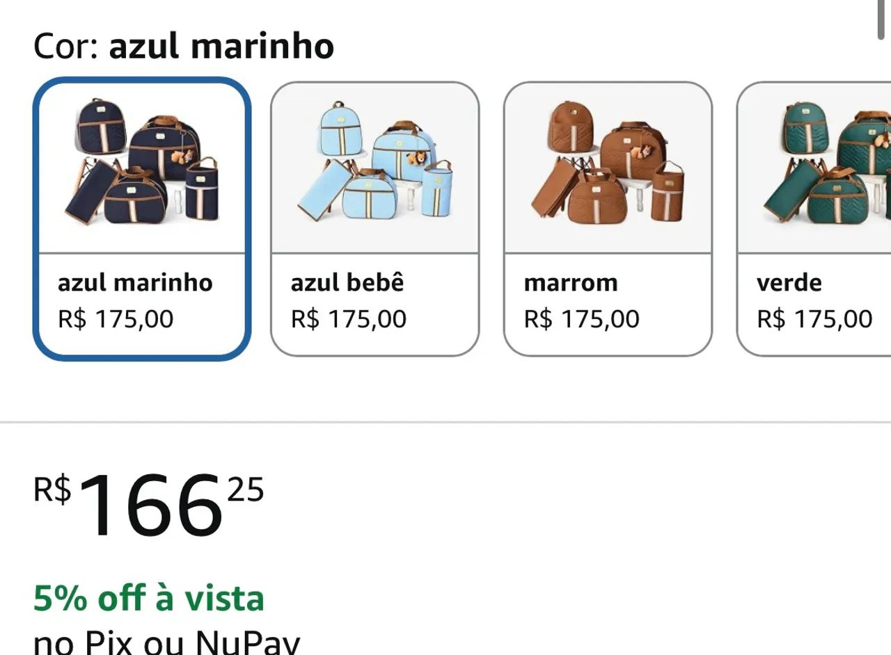 Kit 5 Bolsas Mala Saída Maternidade - Foto 2