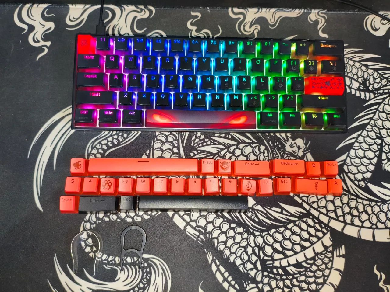 Womier WK61 Phantom Black 60% Teclado Mecânico - Foto 2