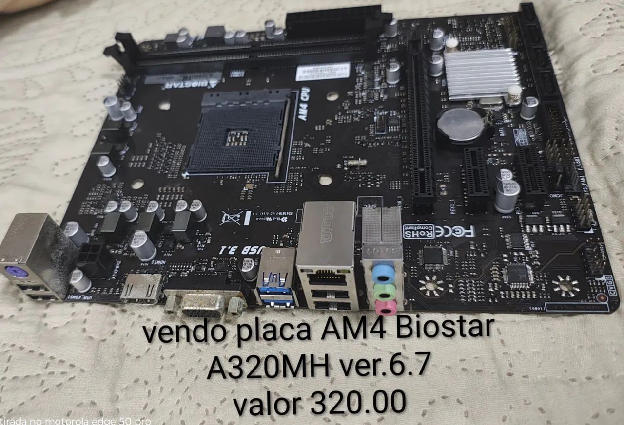 Placa mãe biostar am4 kit  - Foto 2