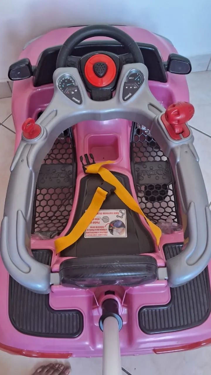 Carrinho de passeio feminino rosa - Foto 4