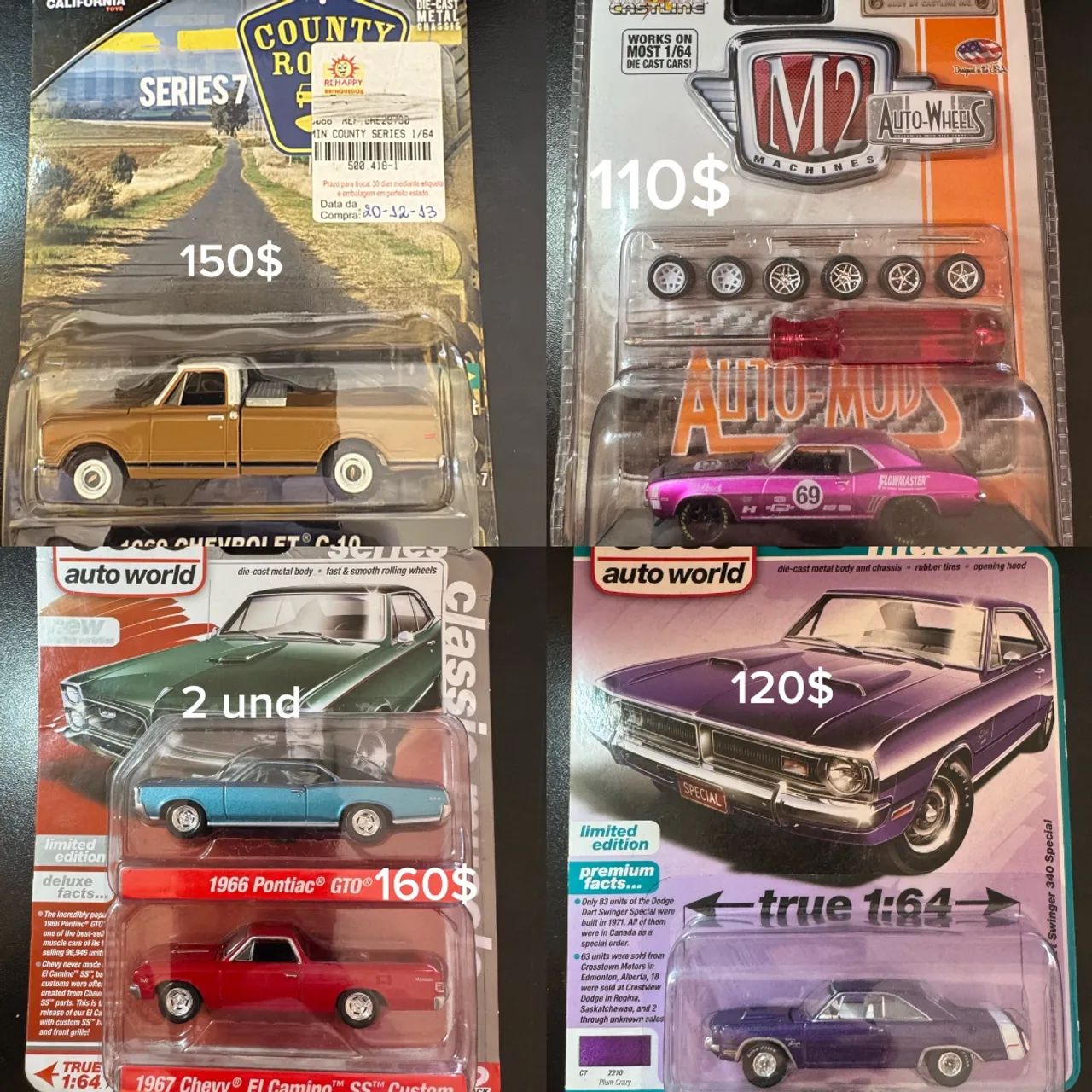 Miniaturas 1:64 carrinho - Foto 4