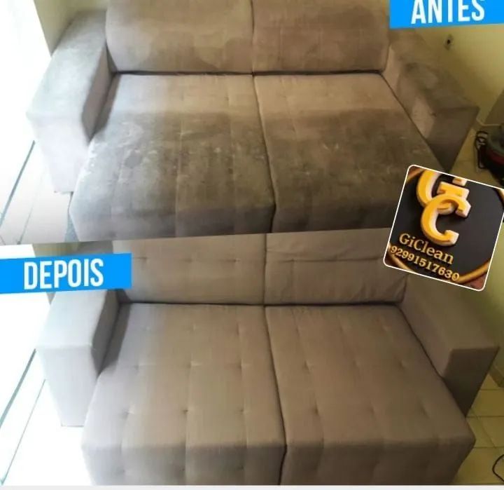 Higienização de sofá, cama,cadeira, poltrona, tapete, carro, cabeceira etc .