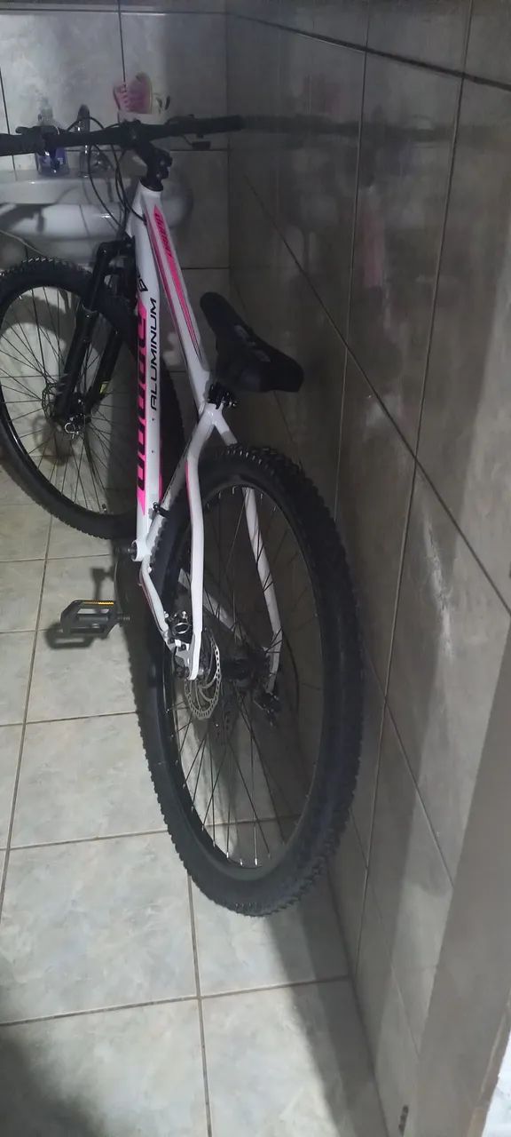 Bicicleta feminina rosa