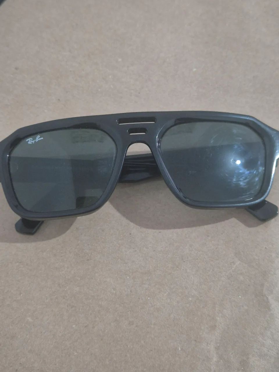 Óculos  Ray-Ban Corrigan Bio Based preto lentes verdes