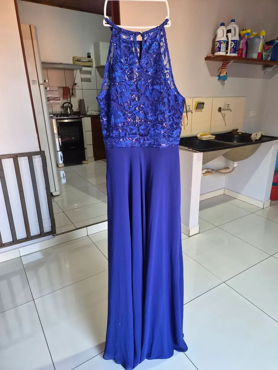Vestido Festa Azul Marinho  - Foto 3