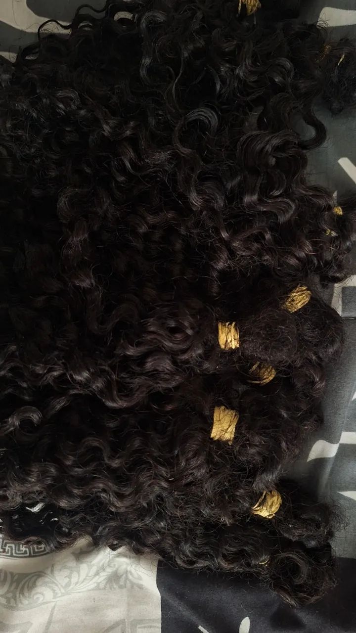 Cabelo Humano Cacheado natural Mega Hair - Foto 2
