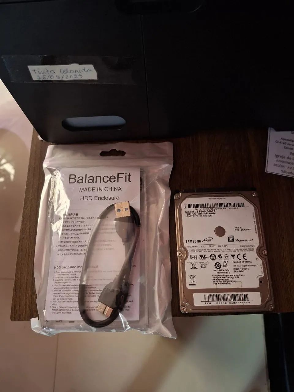 ?HD de 500gb + case nova