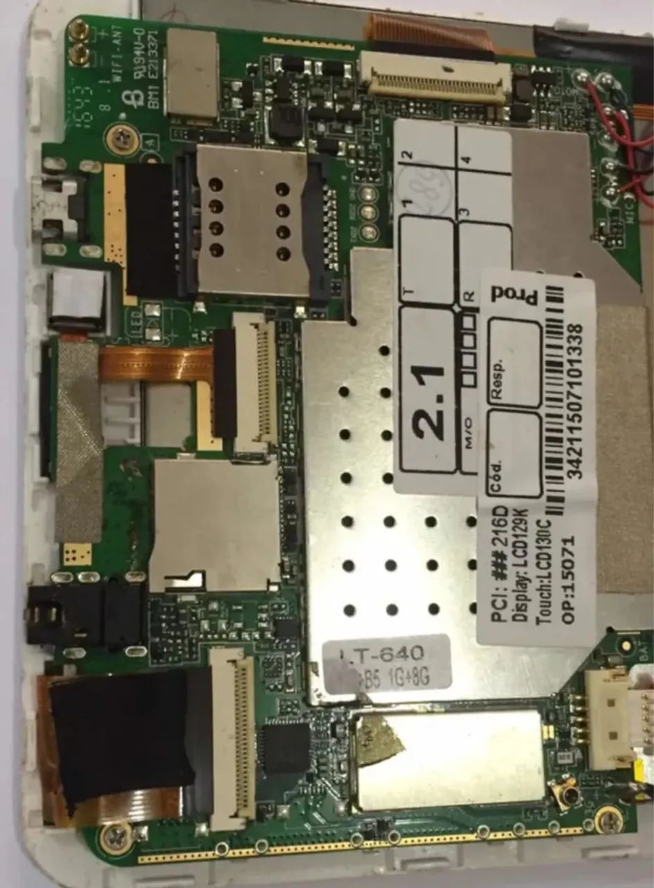 Placa Principal Tablet DL Modelo 3421 - 2.1 - Touch LCD130C - Testada - Foto 2