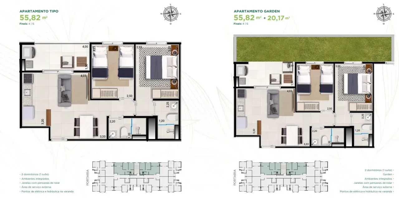 PLANTA 55m²