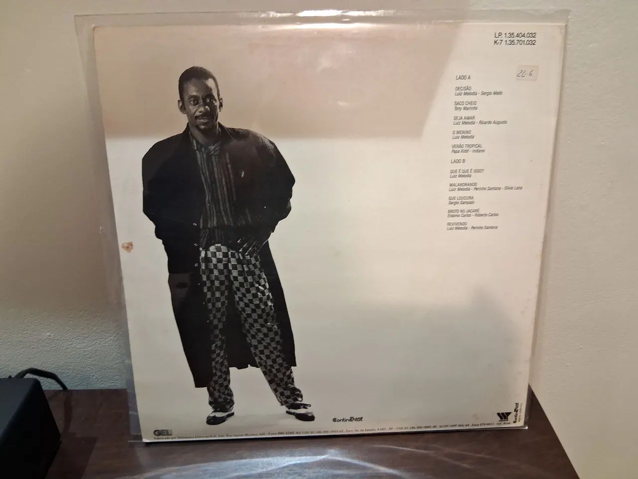 Lp disco de vinil luiz melodia  - Foto 2