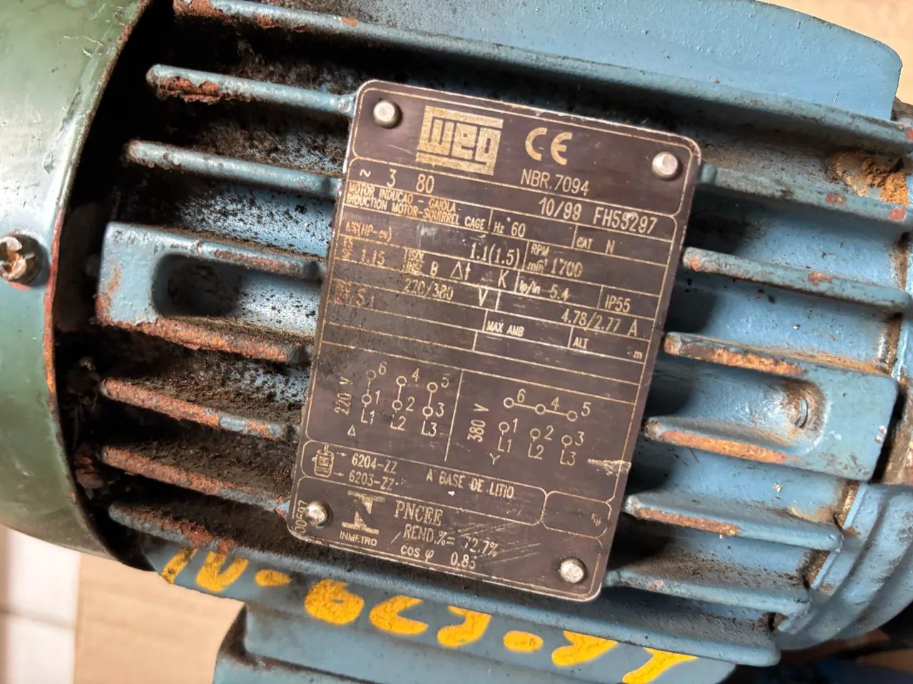 Motor elétrico WEG IPW55