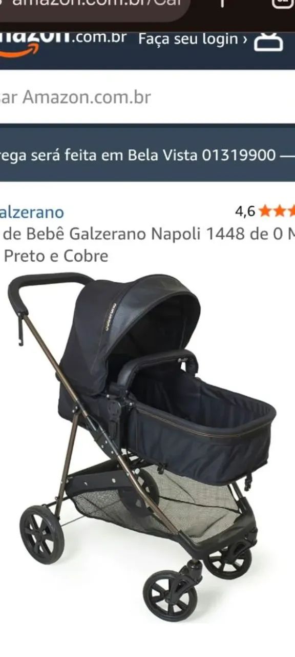 Carrinho de bebê Galzerano Moisés  - Foto 4
