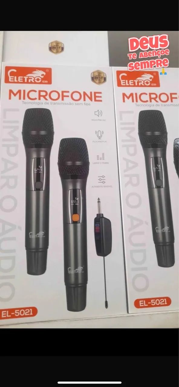 Microfone sem fio profissional  - Foto 2