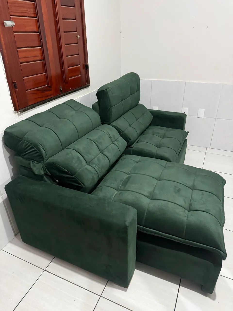 Sofá retrátil reclinável novo e embalados disponível  - Foto 5