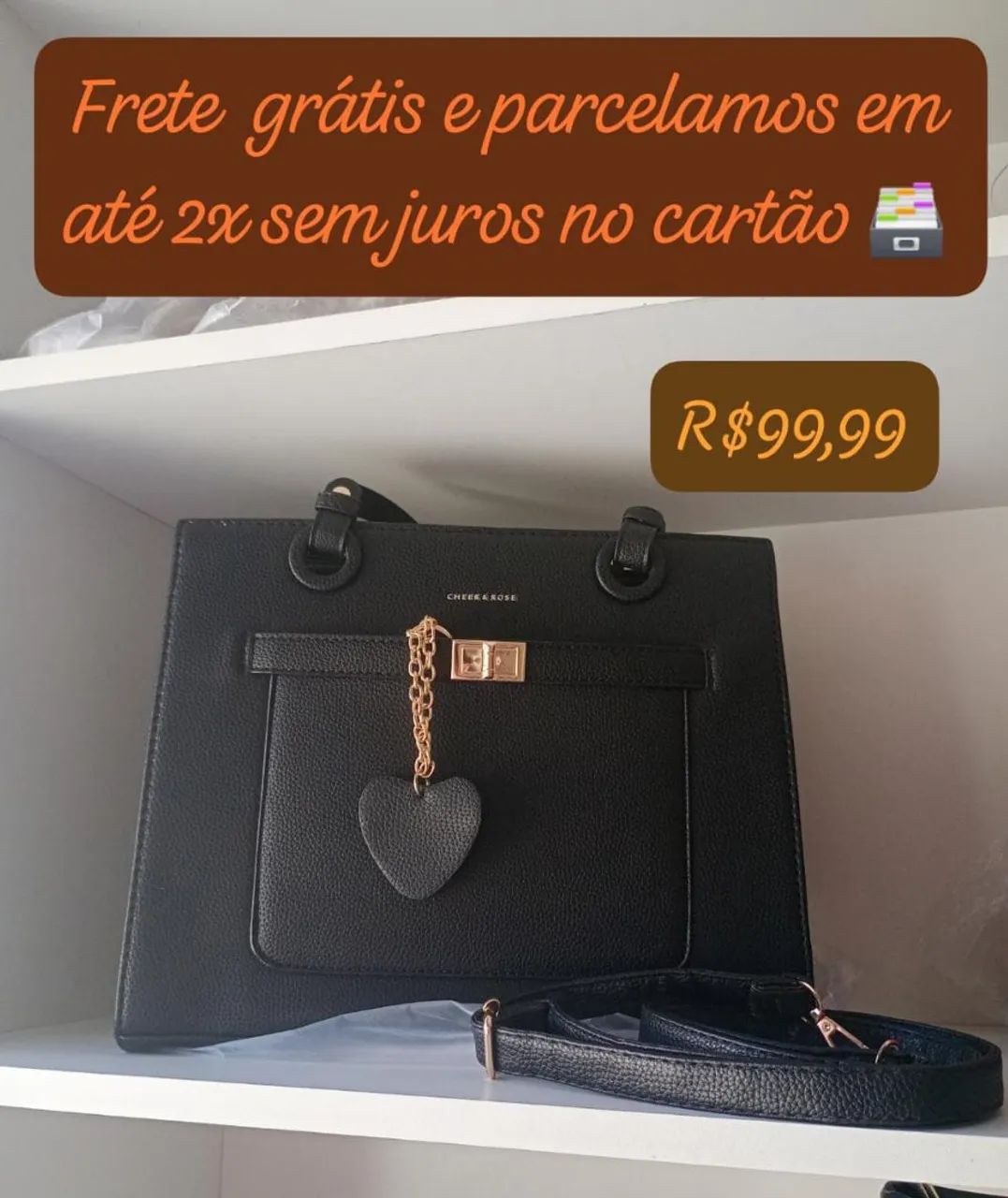 Frete grátis e parcelamos em até 2x sem juros no cartão, bolsas com estilo 