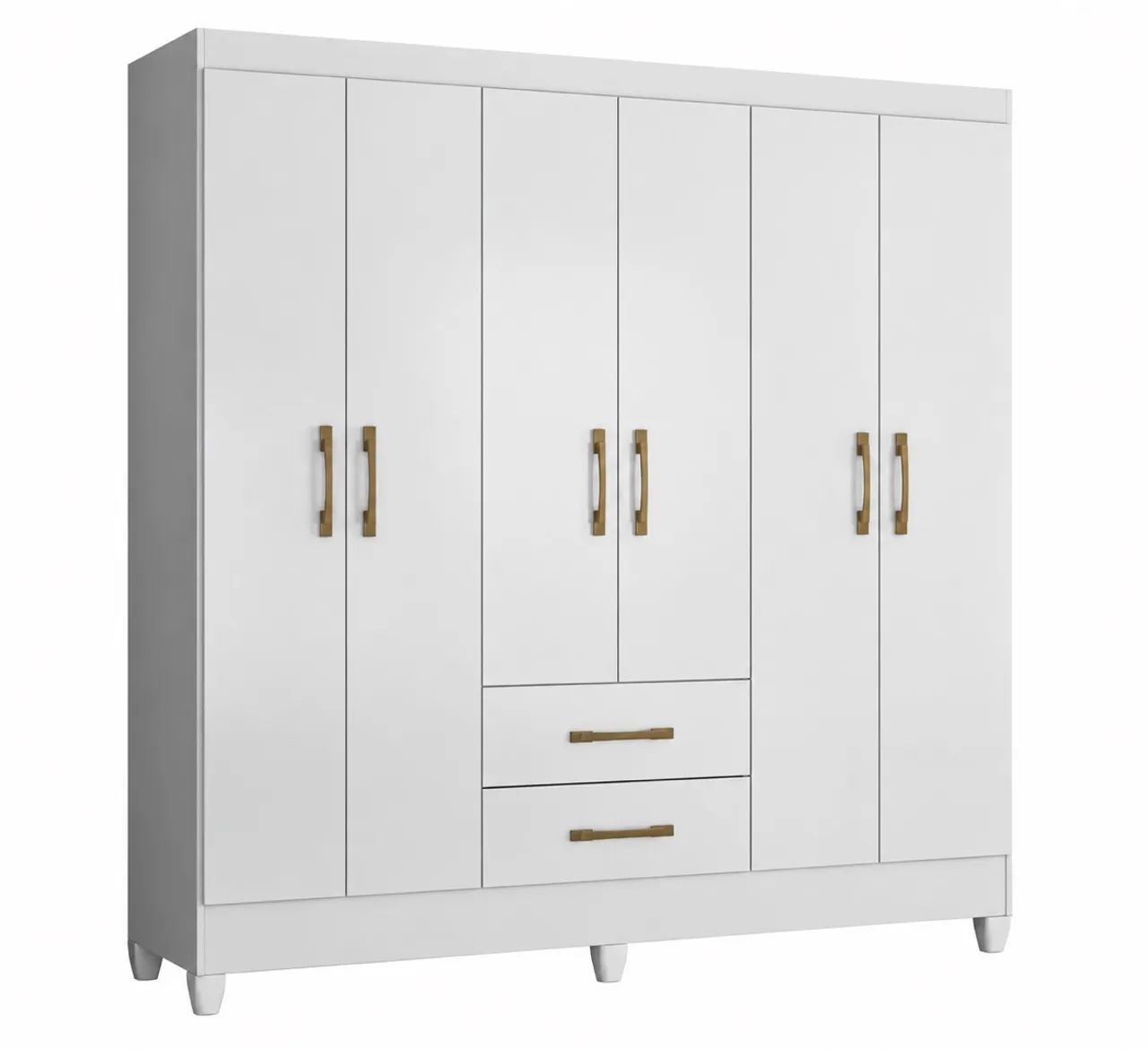 Guarda Roupa 6 Portas 2 Gavetas - Foto 5