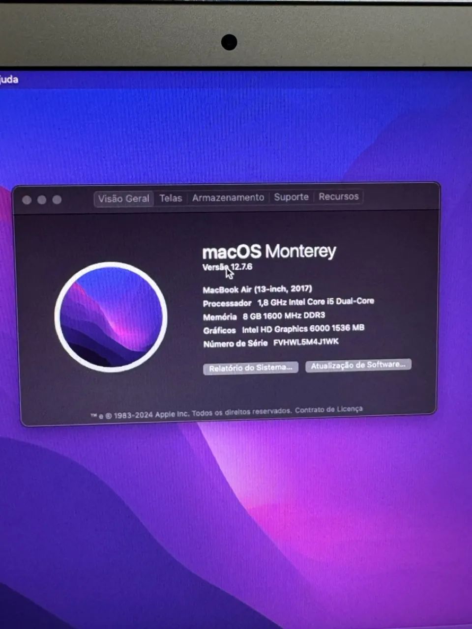 MACBOOK AIR 2017 i5 8 RAM 256 SSD - Foto 2