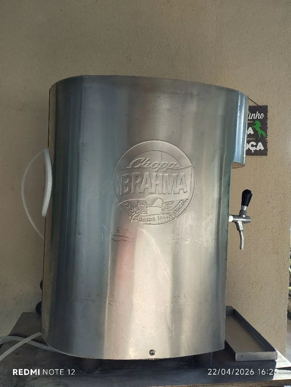 Chopeira da Brahma completa vai com extratora e cilindro 6 quilos - Foto 2