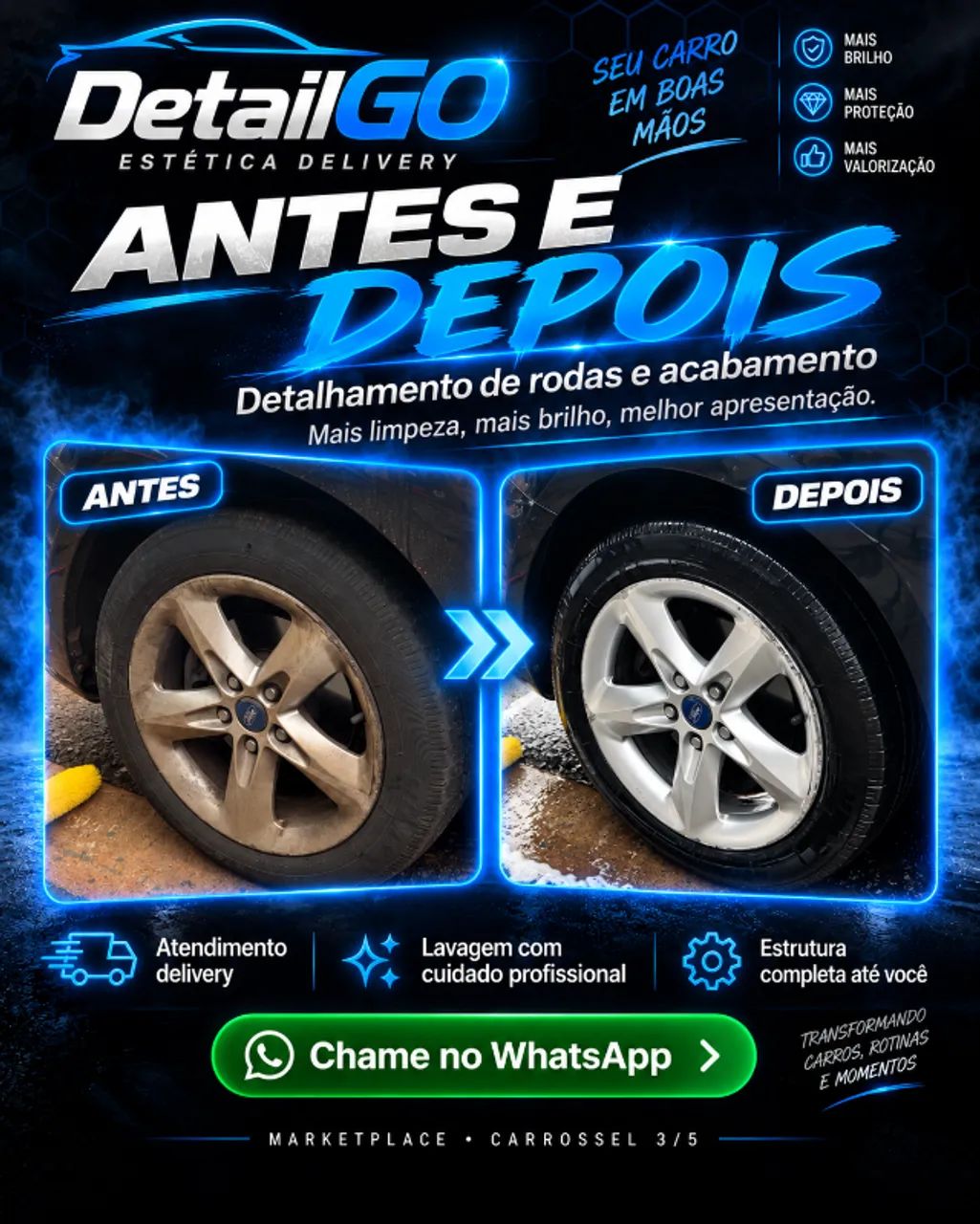 Lavagem Automotiva Delivery - Maringá e Região - Foto 3