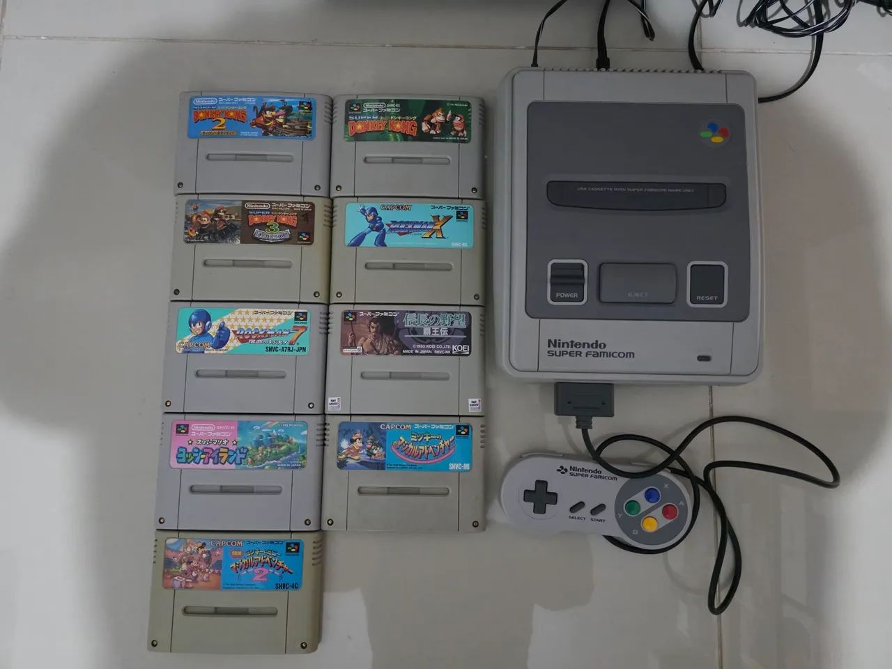 Super Nintendo Famicom completo com jogos originais - Consoles de