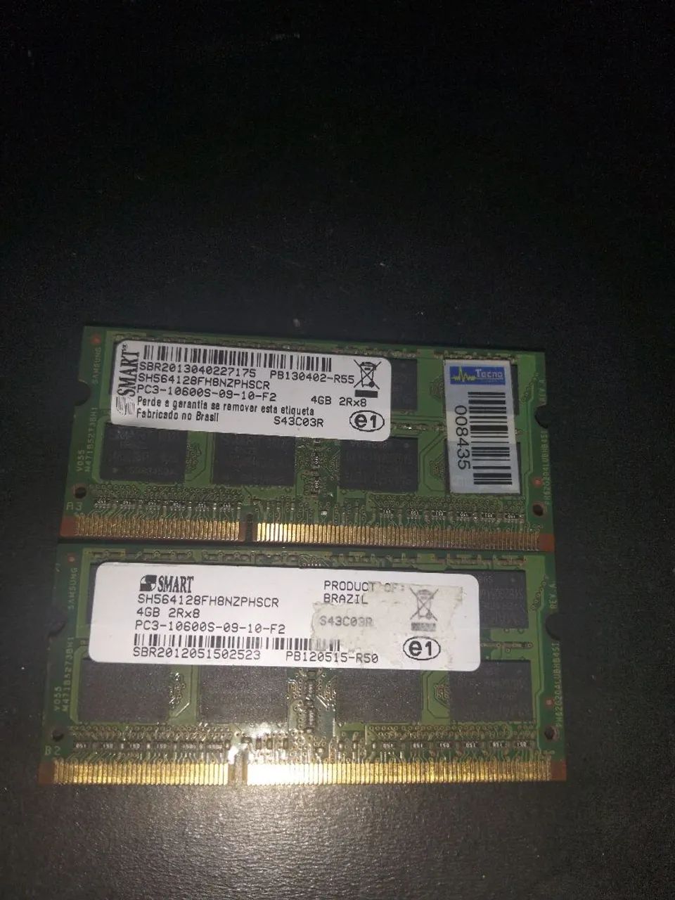 Memória RAM de notebook 