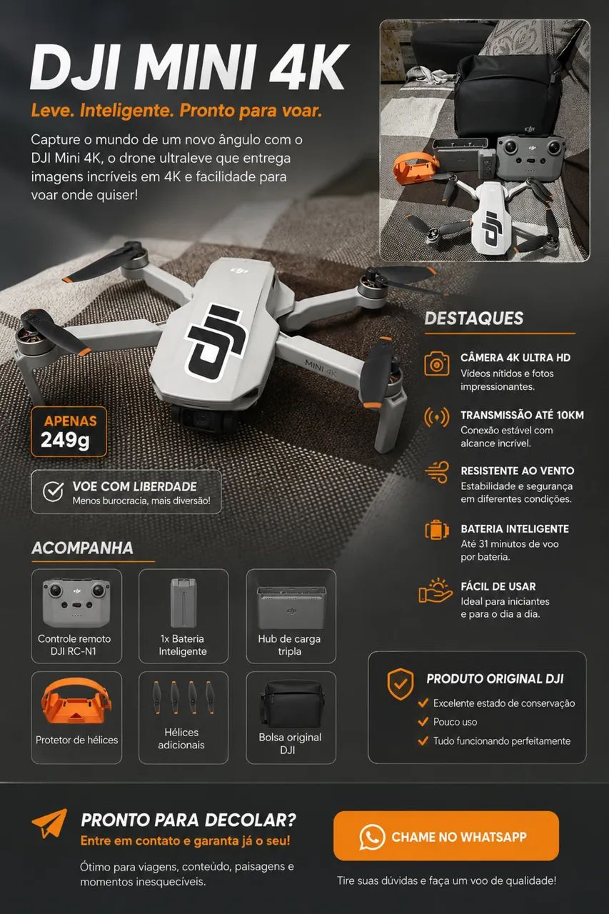 Drone DJI MINI 4k  - Foto 4