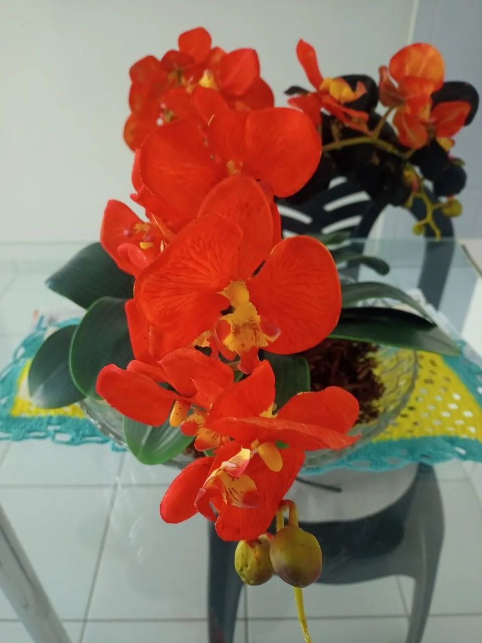 Vaso de orquídeas Artificial  - Foto 3