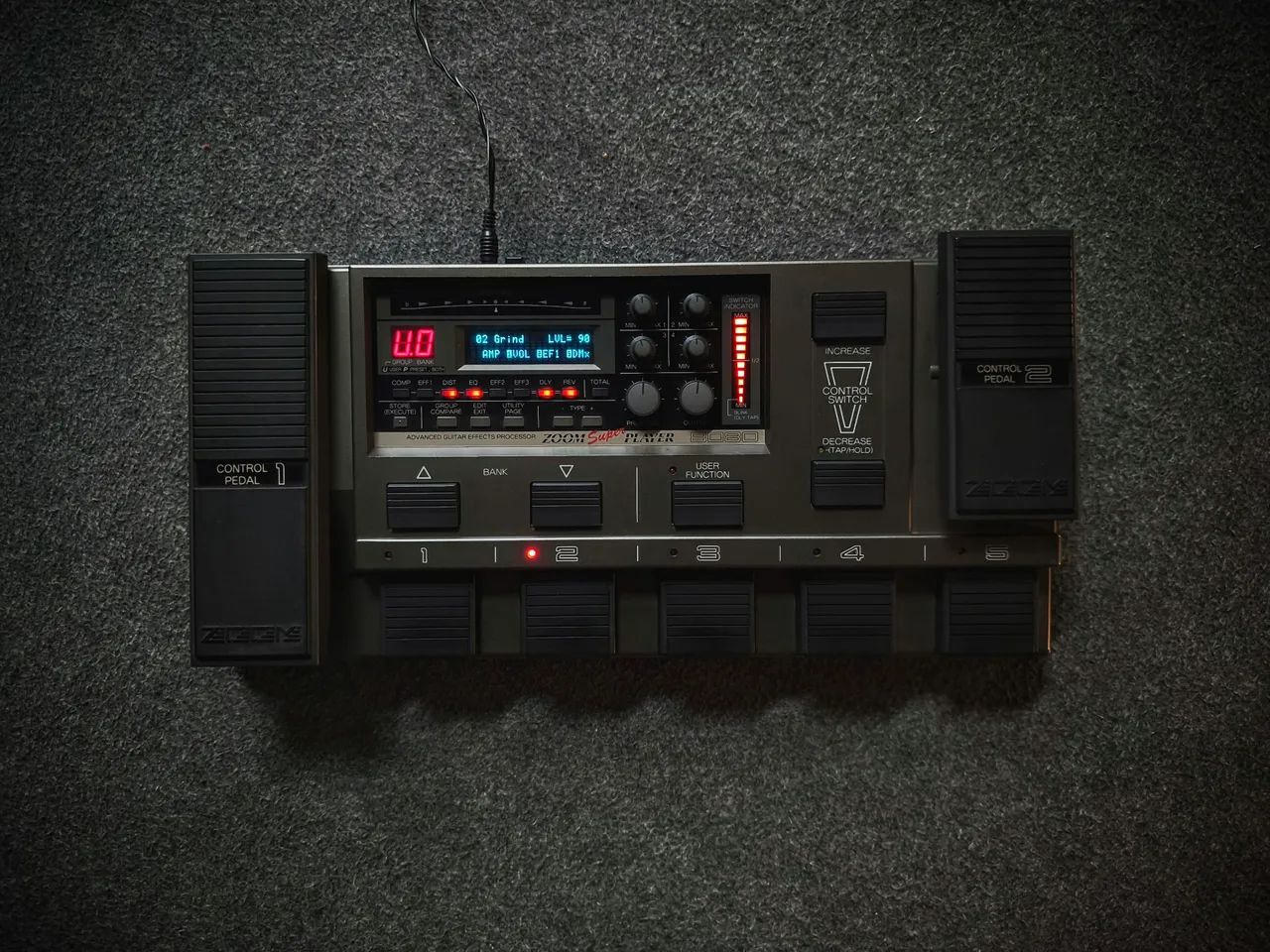 Pedaleira Zoom 8080 Super Player anos 90 Made in Japan