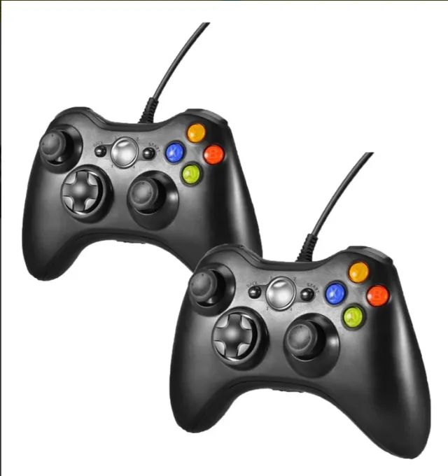 2 Controle  Xbox 360 e Pc Com Fio - Foto 3