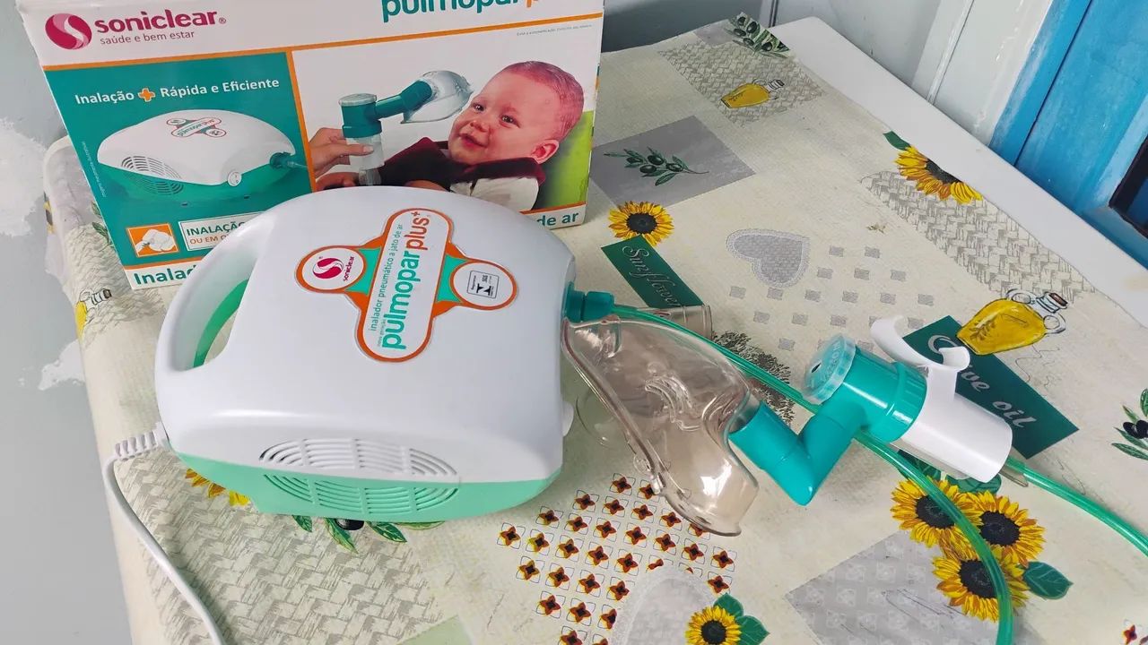 Inalador nebulizador pulmonar plus bivolt  - Foto 3