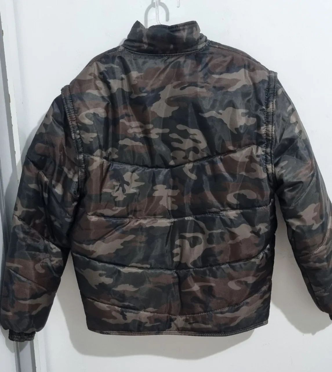 Blusão/Bobojaco Puffer camuflado - Foto 3