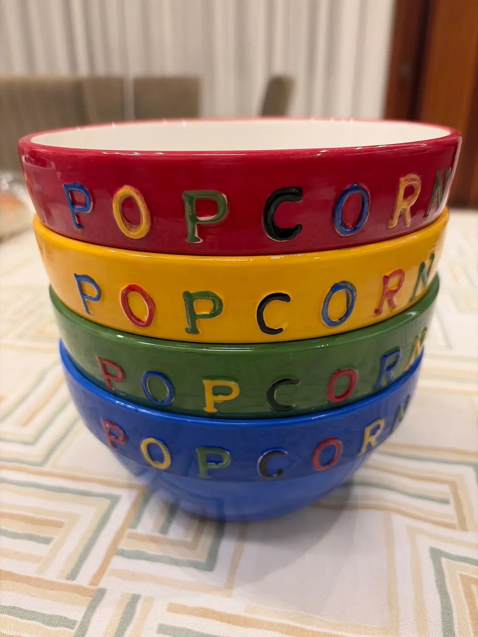 Potes decorados para pipoca 