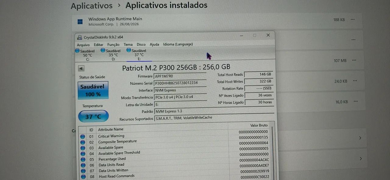 NVMe 256 gb 