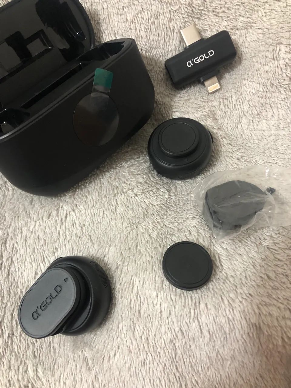 Microfone duplo + compartimento de carregamento magnético  - Foto 6