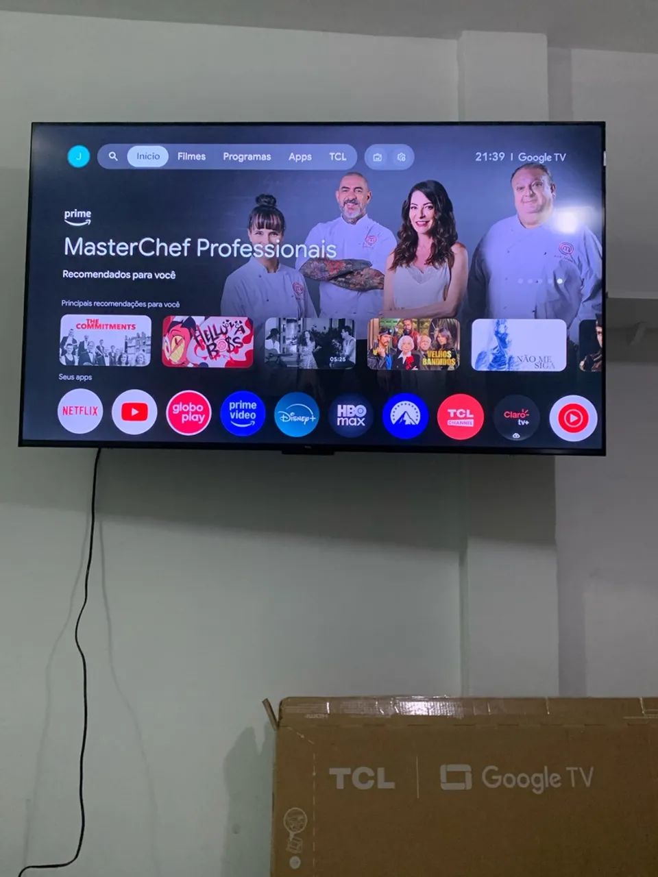 TV NOVA 2026, 55 polegadas TCL 4K QLED, 8 meses de uso!  - Foto 3