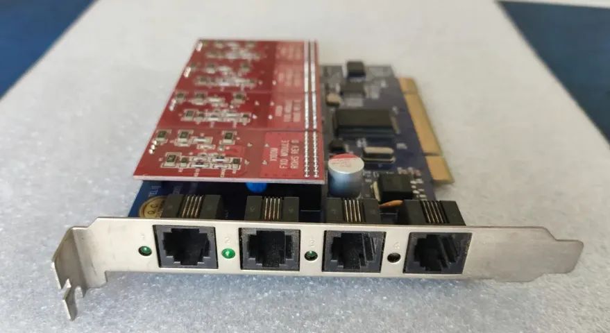 Placa Asterisk Tdm400p+ (tdm410p) 4 Portas Fxo