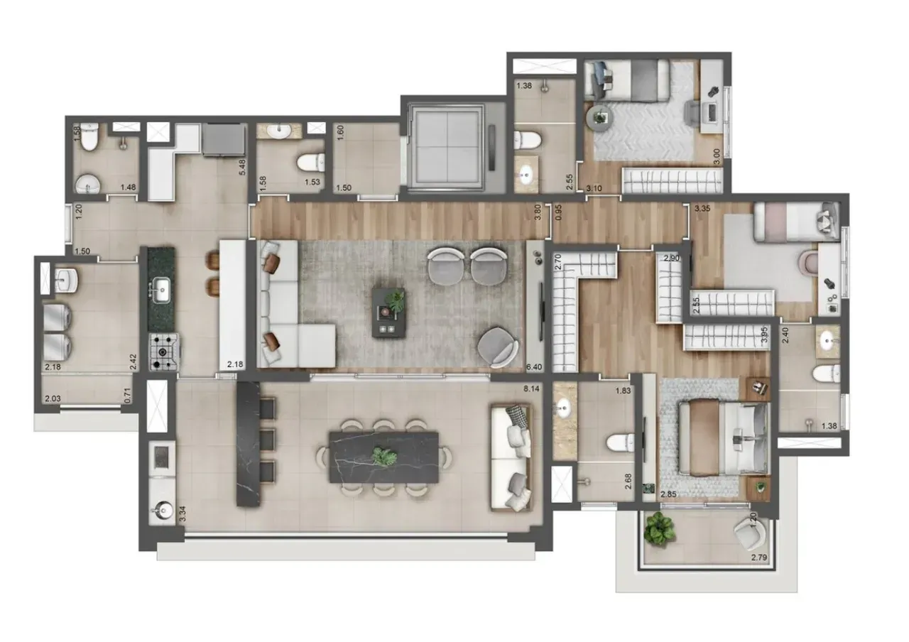 PLANTA 155m²