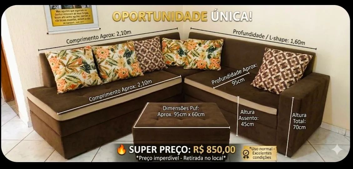 Sofá grande a venda - Foto 3